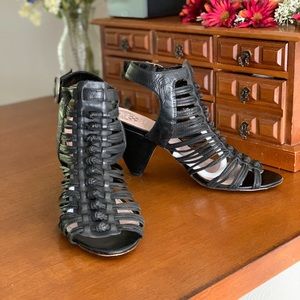 VINCE CAMUTO Leather Strappy Heels Sandals
